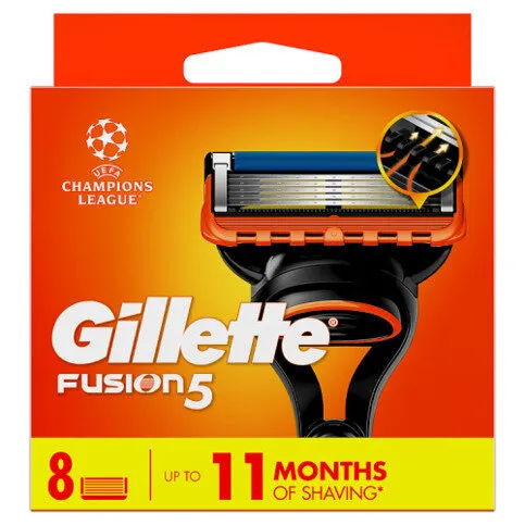 Gillette Fusion5 Razor Refill for Men, Gillette 8 Razor Blade Refill