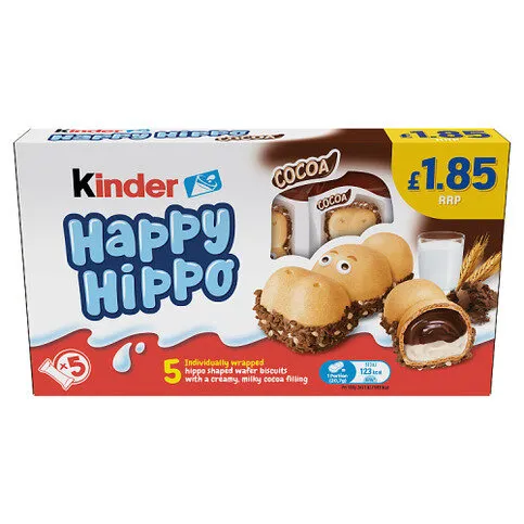 Kinder Happy Hippo Biscuit Cocoa 103.5g