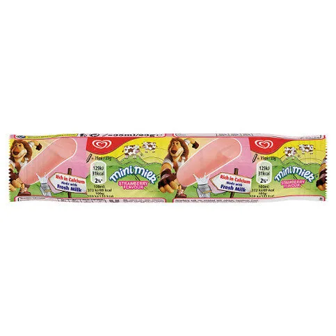 Mini Milk Strawberry Ice Cream Lolly 35ml