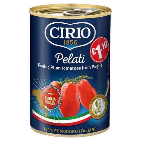 Cirio Peeled Plum Tomatoes 400g