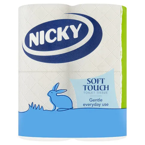 Nicky Soft Touch Toilet Tissue 4 Rolls