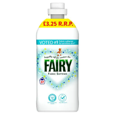 Fairy Fabric Softener, Voted No1 For Sensitive Skin, 37 Washes, 1.147l