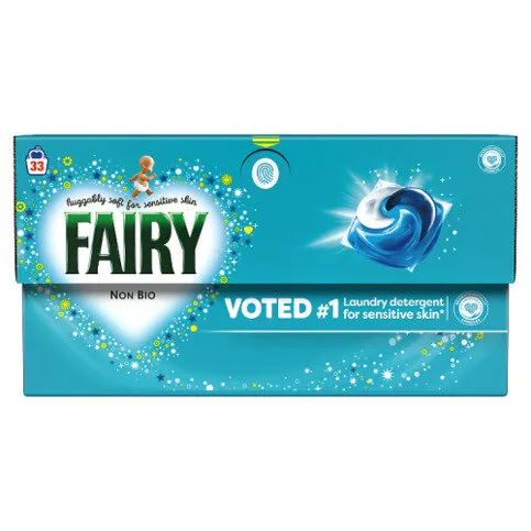 Fairy Non Bio For Sensitive Skin Washing Liquid Pods 33 Washes