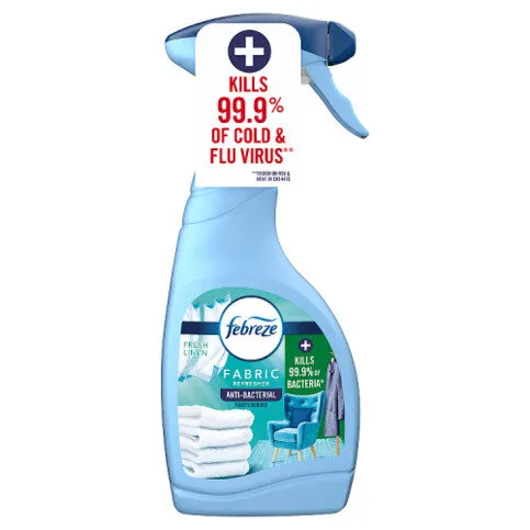 Febreze Antibacterial Fabric Freshener Spray Fresh Linen 500ML