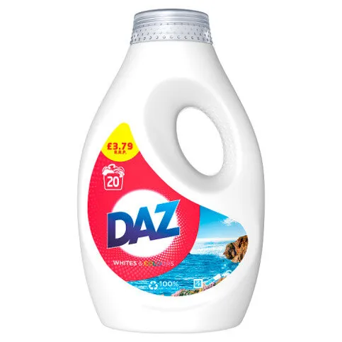 DAZ Washing Liquid 700 ML 20 Washes, Whites & Colours