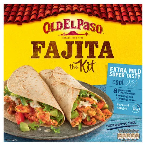 Old El Paso Extra Mild Fajita Kit 476g