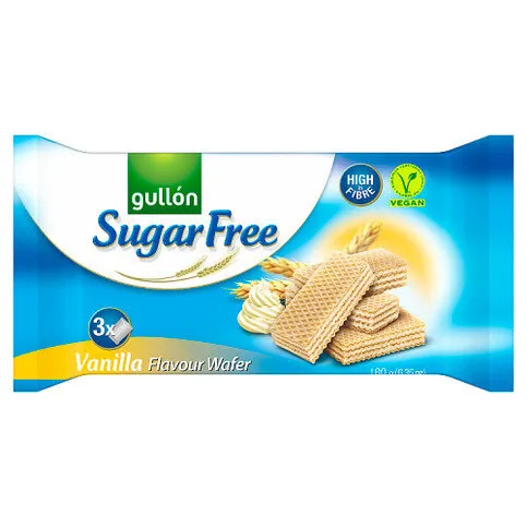Gullón Sugar Free Vanilla Flavour Wafer 3 x 60g (180g)