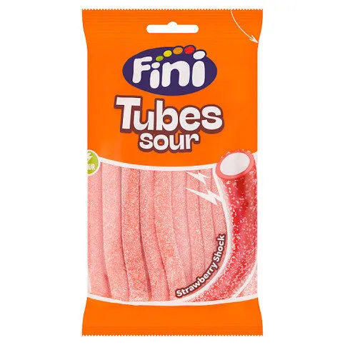 Fini Strawberry Shock Tubes Sour 180g