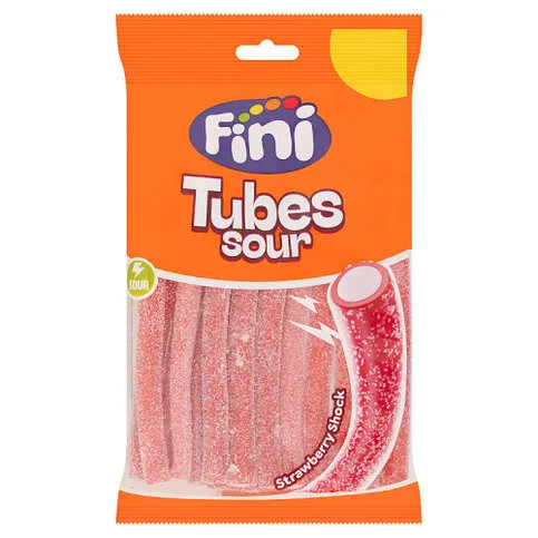Fini Strawberry Shock Tubes Sour 140g
