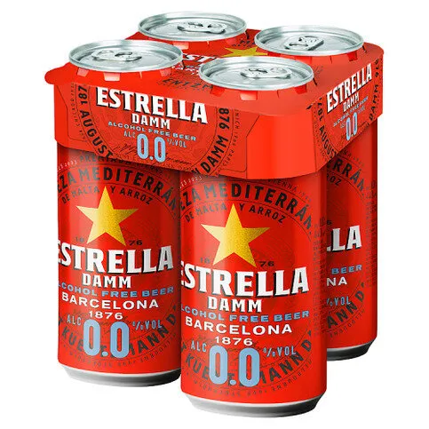 Estrella Damm Barcelona Alcohol Free Beer 4 x 440ml