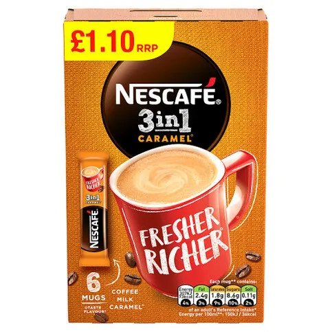 Nescafé 3 in 1 Caramel 6 x 17g (102g)