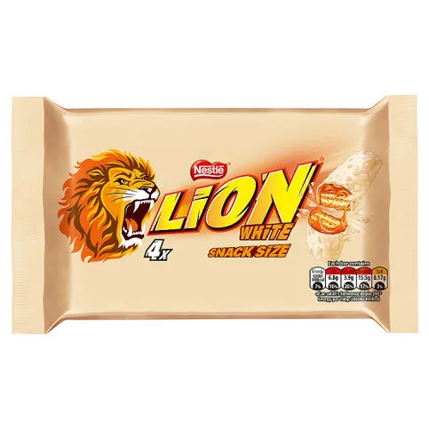 Lion White Snack Size 4 x 30g (120g)