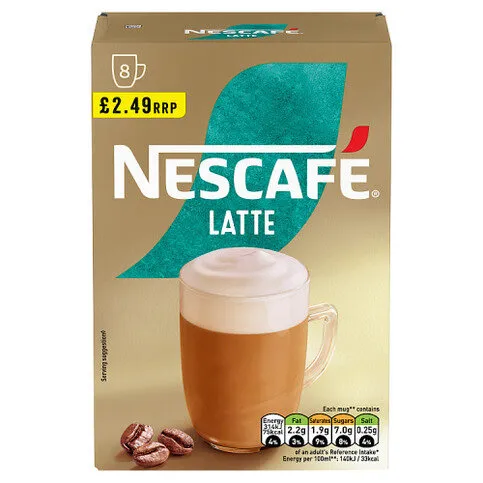 Nescafé Latte 8 x 18g (144g)