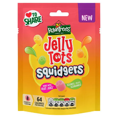 Rowntree's Jelly Tots Squidgers 120g