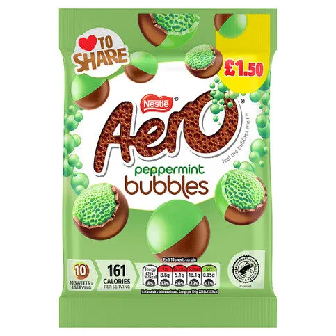 Aero Peppermint Bubbles 80g