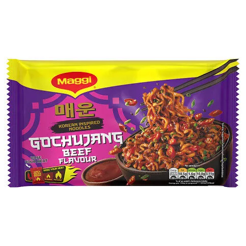 Maggi Korean Inspired Noodles Gochujang Beef Flavour 130g