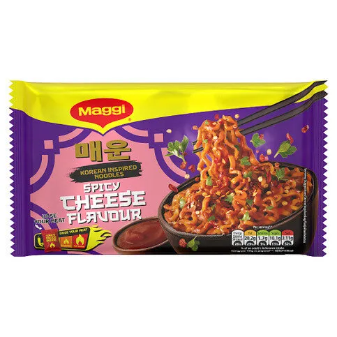 Maggi Korean Inspired Noodles Spicy Cheese Flavour 130g