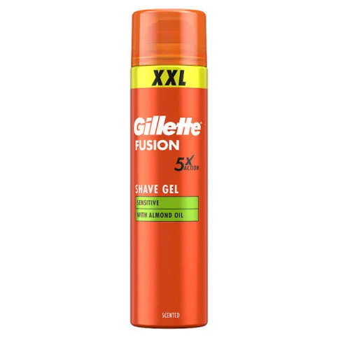 Gillette Fusion Shave Foam with Almond Oil, For Sensitive Skin, 240ml