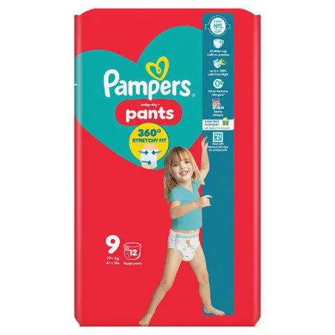 Pampers Baby Dry Pants S9 12S