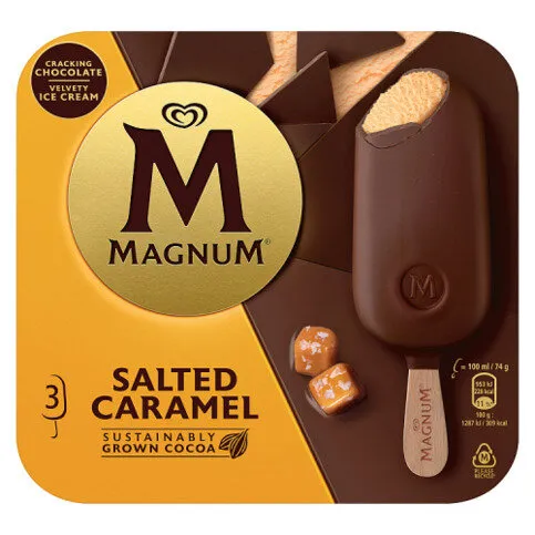 Magnum Ice Cream Sticks Salted Caramel 3x 100 ml