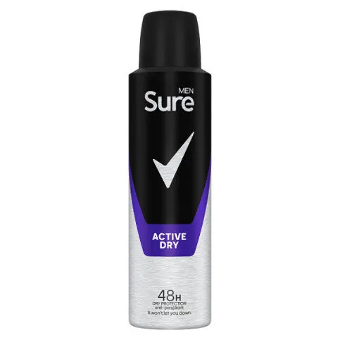 Sure Men Anti-Perspirant Aerosol Active Dry 150 ml