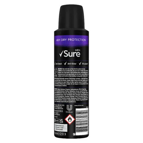 Sure Men Anti-Perspirant Aerosol Active Dry 150 ml