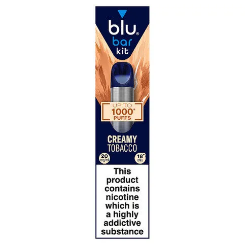 blu bar kit Creamy Tobacco 20mg/ml