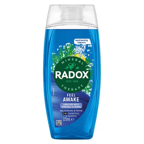 Radox Mineral Therapy 2-in-1 Shower Gel & Shampoo Feel Awake 225 ml