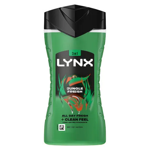 Lynx  3-in-1 Body Wash Jungle Fresh 225 ml 