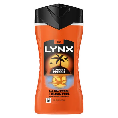 Lynx  3-in-1 Body Wash Sunset Fresh 225 ml 