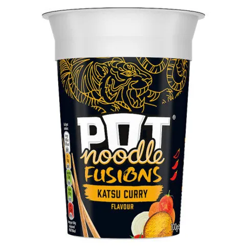 Pot Noodle Fusions Instant Snack Katsu Curry 100 g