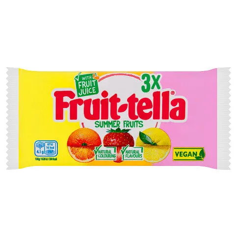 Fruit-tella Summer Fruits 3 X 41g