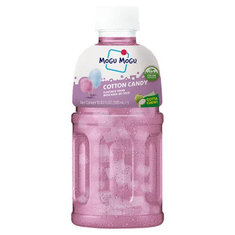 Mogu Mogu Cotton Candy Flavoured Drink with Nata De Coco 320ml