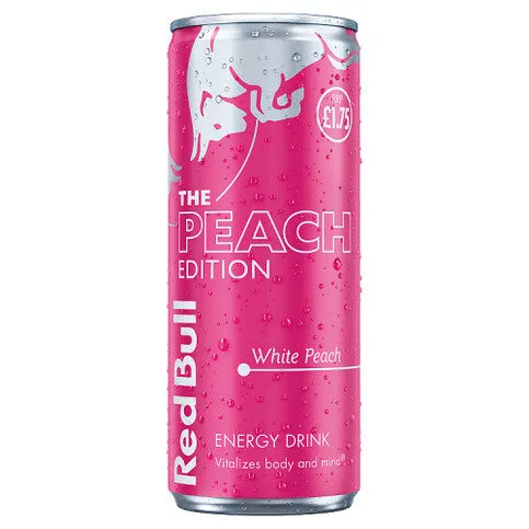 Red Bull Peach Edition White Peach Energy Drink 250ml 