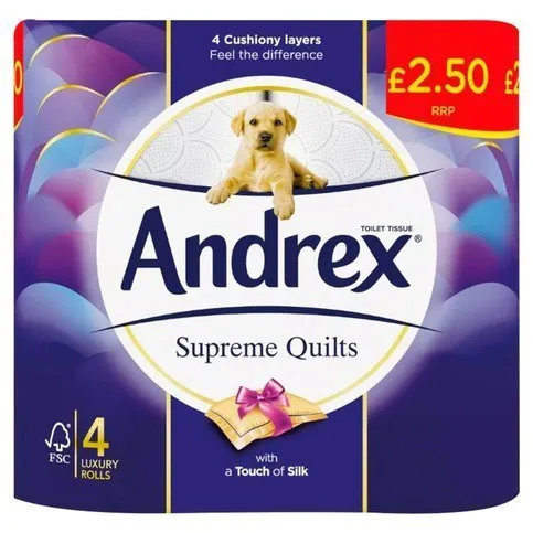 Andrex Supreme Quilts 4 Rolls