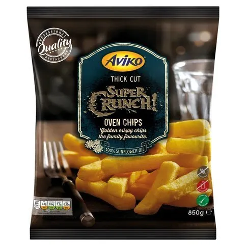 Aviko Super frozen crinkle Chips 850g