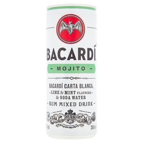 BACARDÍ Mojito Premix Rum Cocktail, 25cl