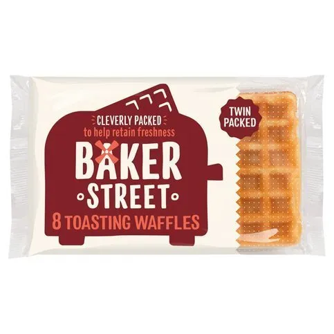 Baker Street 8 Toasting Waffles 200g