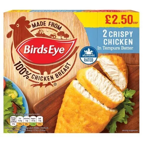 Birds Eye 2 Crispy Chicken in Tempura Batter 170g