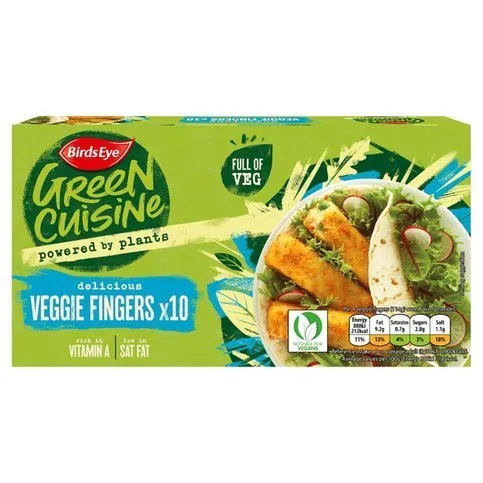 Birds Eye 10 Veggie Fingers 284g