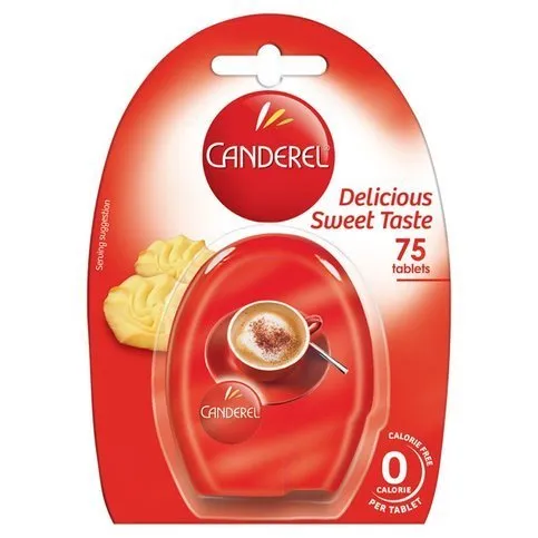 Canderel Calorie Free Sweetener 75 Tablets 6.38g