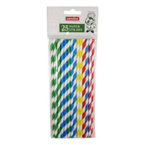 Caroline Paper Straws 25 Pack