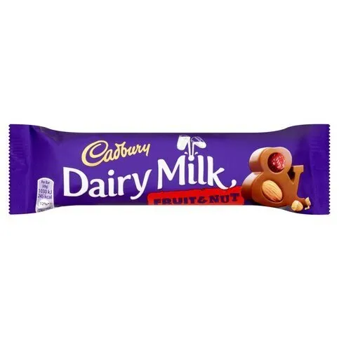 Cadbury Dairy Milk Fruit and Nut Chocolate Bar 49g
