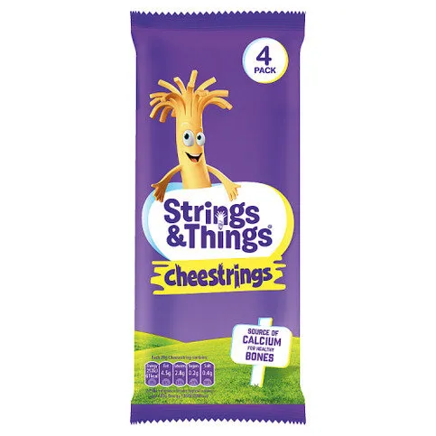 Cheestrings Cheddar 4 Pack 80g