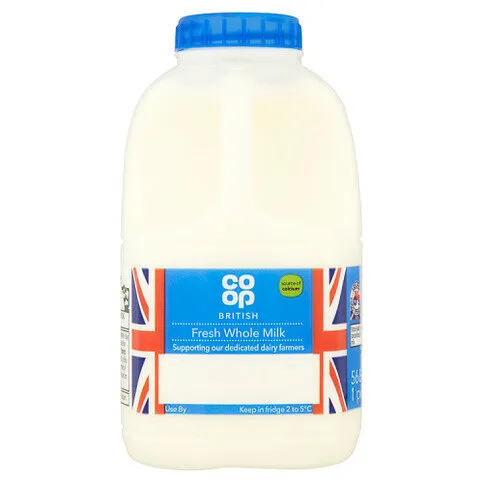 Co-op Whole Milk 1 Pint/568ml