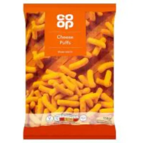 Co Op Cheese Puffs Maize Snacks 150g