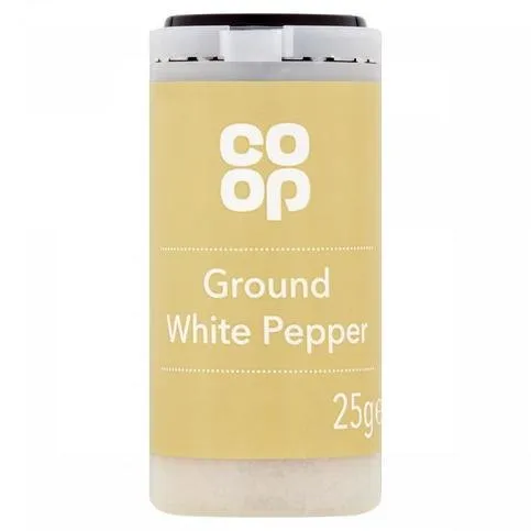 Co-op Ground White Pepper 25g