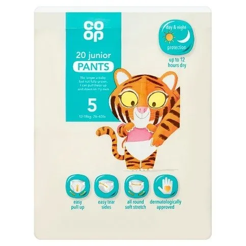 Co-op 5 12-18kg 26-40lb 20 Junior Pants