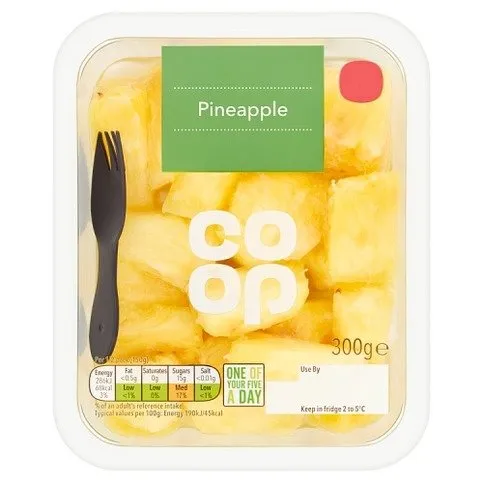 Co Op Fruit Pot Pineapple Chunks 300g