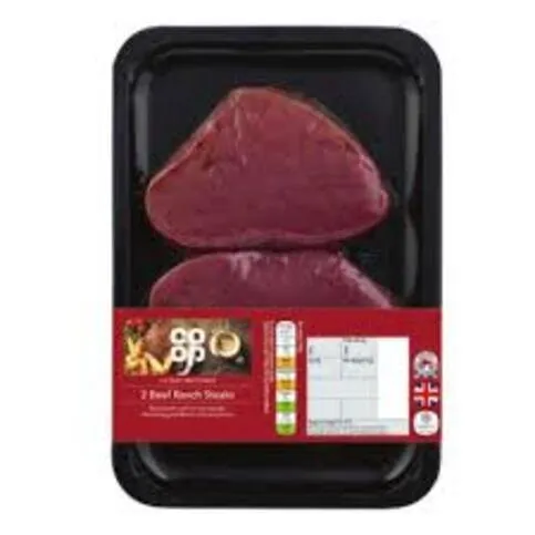 Co-op British Beef 2 Ranch Steaks 300g
